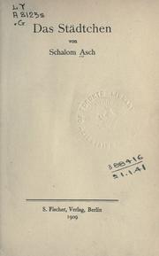 Cover of: Städtchen.