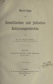 Cover of: Beiträge zur israelitischen und jüdischen Religionsgeschichte.