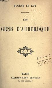 Cover of: gens d'Auberoque.