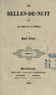 Cover of: belles-de-nuit: ou, Les anges de la famille