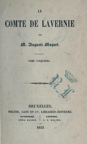 Cover of: comte de Lavernie