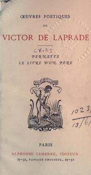 Cover of: Oeuvres poétiques.
