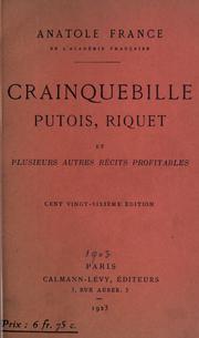 Cover of: Crainquebille, pièce en trois tableaux.