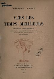 Vers les temps meilleurs by Anatole France