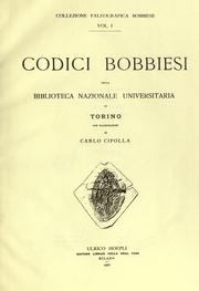 Codici bobbiesi della Biblioteca nazionale universitaria di Torino by Turin. Biblioteca nazionale