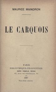 Cover of: carquois.