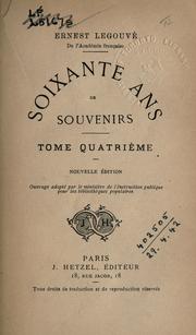 Cover of: Soixante ans de souvenirs.