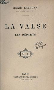 Cover of: valse.: Les départs.