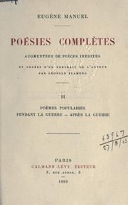 Cover of: Poésies complètes: augm. de pièces inédites, et ornées d'un portrait de l'auteur par Leopold Flameng.