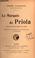 Cover of: Le marquis de Priola