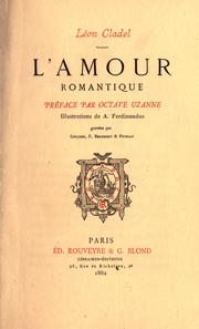 Cover of: L' amour romantique by Léon Alpinien Cladel