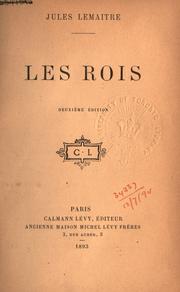 Cover of: Les rois. by Jules Lemaître