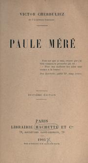 Cover of: Paul Méré by Victor Cherbuliez