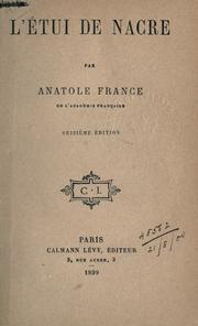 L' étui de nacre by Anatole France