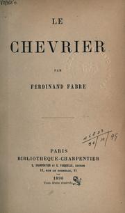 Cover of: Le chevrier.