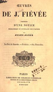 Cover of: Oeuvres: précédées d'une notice biographique et littéraire sur l'auteur