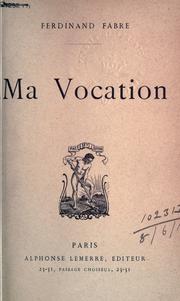 Cover of: Ma vocation.