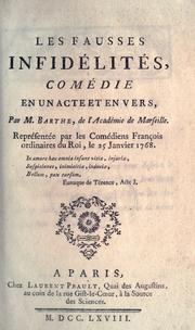 Cover of: Les fausses infidélités by Nicolas Thomas Barthe