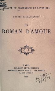 Cover of: roman d'amour.