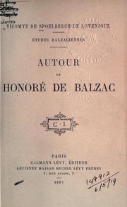 Cover of: Autour de Honoré de Balzac.