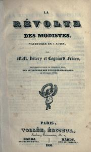 Cover of: révolte des modistes: vaudeville en 3 actes