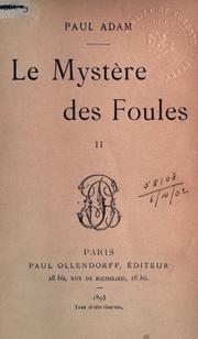 Cover of: mystère des foules.