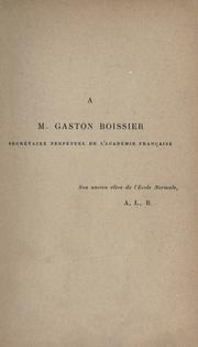 Cover of: Balzac, l'homme et l'oeuvre.