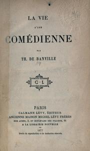 Cover of: vie d'une comédienne.