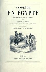 Napoléon en Égypte, Waterloo et Le fils de l'homme by Barthélemy