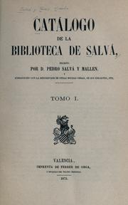 Catálogo de la biblioteca de Salvá by Pedro Salvá y Mallen