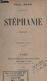Cover of: Stéphanie by Paul Adam