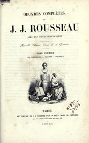 Cover of: Oeuvres complètes.: Avec des notes historiques.