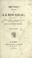 Cover of: Oeuvres inédites de J.J. Rousseau, suivies d'un supplément à l'histoire de sa vie et de ses ouvrages