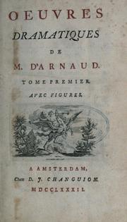 Cover of: Oeuvres dramatiques.