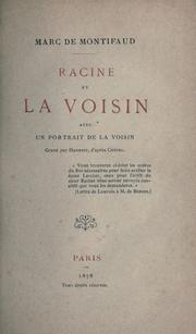 Cover of: Racine et La Voisin [par] Marc de Montifaud. by Marie Amélie (Chartroule de Montifaud) Quivogne de Montifaud