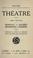 Cover of: Théâtre.