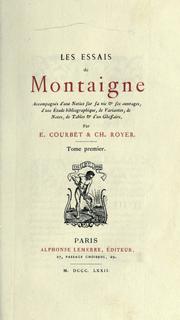 Cover of: Les essais de Montaigne by Michel de Montaigne