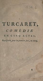 Turcaret by Alain René Le Sage