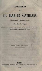 Cover of: Aventuras de Gil Blas de Santillana. by Alain René Le Sage