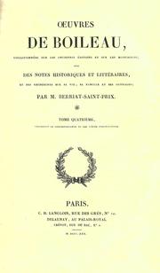 Cover of: Oeuvres. by Boileau