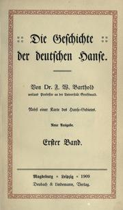 Cover of: Die Geschichte der deutschen Hanse.
