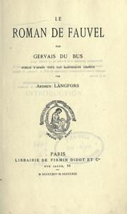 Cover of: Le roman de Fauvel by 