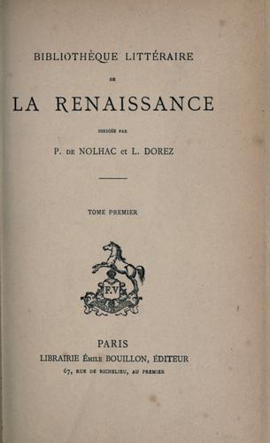 La chronologie du Canzoniere de Pétrarque. by Henry Cochin