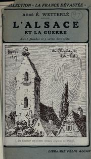 Cover of: Alsace et la guerre.