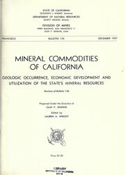 Cover of: Mineral commodities of California by California. Division of Mines and Geology., California. Division of Mines and Geology.