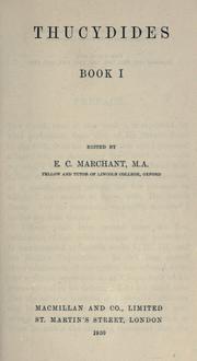 Cover of: [Histories] by Thucydides