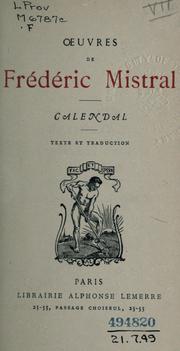 Cover of: Calendal by Frédéric Mistral