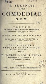Cover of: Comoediae sex by Publius Terentius Afer