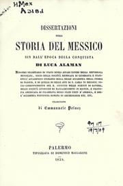 Cover of: Dissertazioni sulla storia del Messico sin dell'epoca conquista