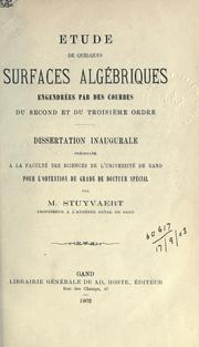 Etude de quelques surfaces algébriques engendrées par des courbes du second et du troisième ordre by Modeste Stuyvaert